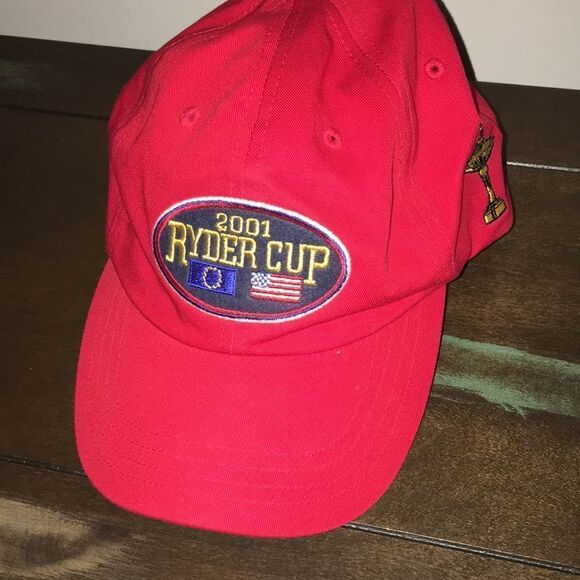 Rare 2001 Ryder Cup Matches Sunday Red Cap Hat - Picture 1 of 4